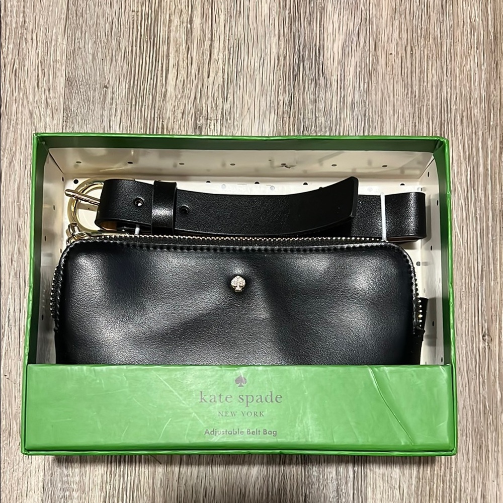Kate Spade Black Adjustable Belt Bag